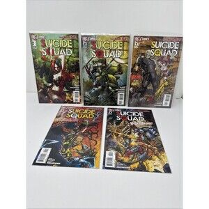 SUICIDE SQUAD DC COMIC LOT #1-5 2011 2012 HARLEY QUINN NEW 52! 1 2 3 4 5